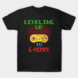 Promoted To G-MOMMY T-Shirt Unlocked Gamer Leveling Up T-Shirt